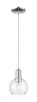 Athens - 1 Light - 6 inch - Polished Chrome - Cord hung - Mini Pendant (3442|716-1P-PC-G122-6)