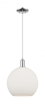 Athens - 1 Light - 12 inch - Polished Chrome - Cord hung - Mini Pendant (3442|716-1P-PC-G121-12)