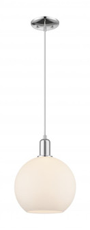 Athens - 1 Light - 10 inch - Polished Chrome - Cord hung - Mini Pendant (3442|716-1P-PC-G121-10)