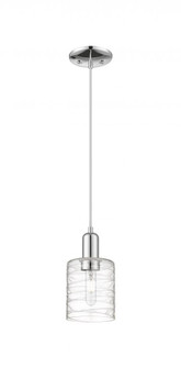 Cobbleskill - 1 Light - 5 inch - Polished Chrome - Cord hung - Mini Pendant (3442|716-1P-PC-G1113)