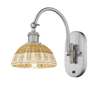 Bristol Natural II - 1 Light - 8 inch - Brushed Satin Nickel - Sconce (3442|918-1W-SN-NBD2-75-NAT)