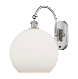 Athens - 1 Light - 12 inch - Brushed Satin Nickel - Adjustable - Sconce (3442|918-1W-SN-G121-12)