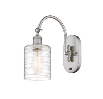 Cobbleskill - 1 Light - 5 inch - Brushed Satin Nickel - Sconce (3442|918-1W-SN-G1113)