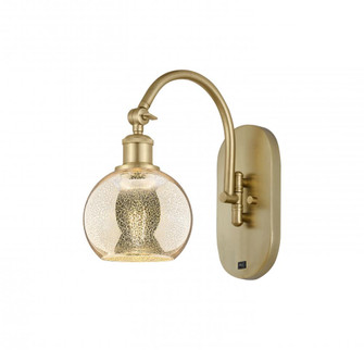 Athens - 1 Light - 6 inch - Satin Gold - Sconce (3442|918-1W-SG-G128-6)