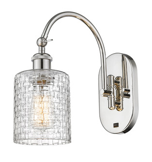 Cobbleskill - 1 Light - 5 inch - Polished Nickel - Adjustable - Sconce (3442|918-1W-PN-G112C-5CL)