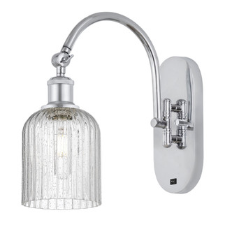 Bridal Veil - 1 Light - 5 inch - Polished Chrome - Sconce (3442|918-1W-PC-G559-5SDY)