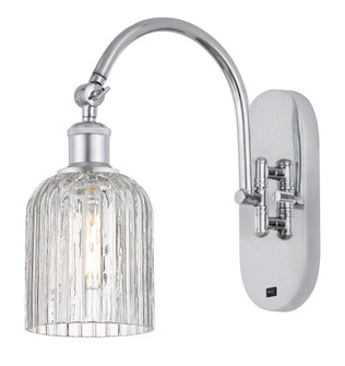 Bridal Veil - 1 Light - 5 inch - Polished Chrome - Sconce (3442|918-1W-PC-G559-5CL)