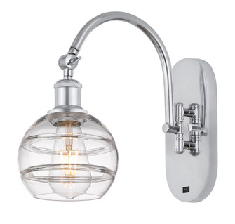 Rochester - 1 Light - 6 inch - Polished Chrome - Adjustable - Sconce (3442|918-1W-PC-G556-6CL)