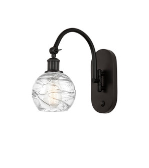 Athens Deco Swirl - 1 Light - 6 inch - Oil Rubbed Bronze - Sconce (3442|918-1W-OB-G1213-6CL)