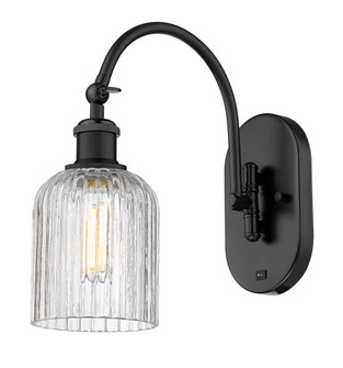 Bridal Veil - 1 Light - 5 inch - Matte Black - Sconce (3442|918-1W-BK-G559-5CL)