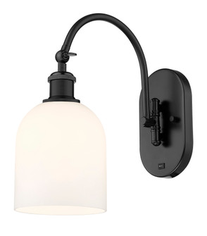 Bella - 1 Light - 6 inch - Matte Black - Sconce (3442|918-1W-BK-G558-6GWH)