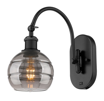 Rochester - 1 Light - 6 inch - Matte Black - Adjustable - Sconce (3442|918-1W-BK-G556-6SM)