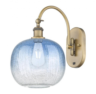 Brookhaven Sphere - 1 Light - 11 inch - Brushed Brass - Sconce (3442|918-1W-BB-G481-10SB)