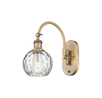Athens Water Glass - 1 Light - 6 inch - Brushed Brass - Sconce (3442|918-1W-BB-G1215-6)