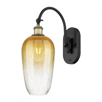 Brookhaven Flute - 1 Light - 7 inch - Black Antique Brass - Sconce (3442|918-1W-BAB-G484-7AM)