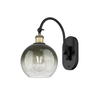 Brookhaven Globe - 1 Light - 8 inch - Black Antique Brass - Sconce (3442|918-1W-BAB-G483-8SL)