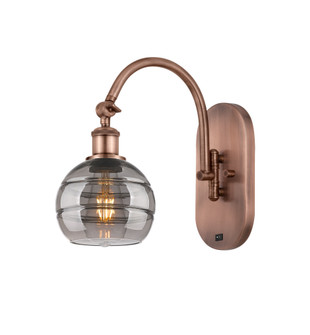 Rochester - 1 Light - 6 inch - Antique Copper - Adjustable - Sconce (3442|918-1W-AC-G556-6SM)