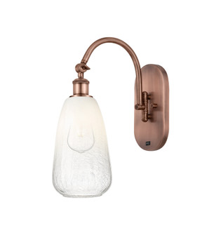Brookhaven Almond - 1 Light - 6 inch - Antique Copper - Sconce (3442|918-1W-AC-G480-6OP)