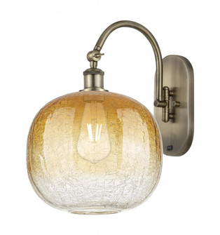Brookhaven Sphere - 1 Light - 11 inch - Antique Brass - Sconce (3442|918-1W-AB-G481-10AM)