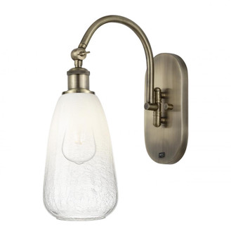 Brookhaven Almond - 1 Light - 6 inch - Antique Brass - Sconce (3442|918-1W-AB-G480-6OP)