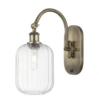 Preston Cylinder - 1 Light - 7 inch - Antique Brass - Sconce (3442|918-1W-AB-G460-7CL)