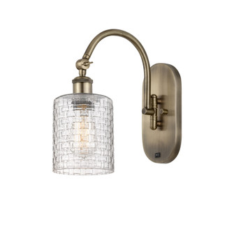 Cobbleskill - 1 Light - 5 inch - Antique Brass - Adjustable - Sconce (3442|918-1W-AB-G112C-5CL)