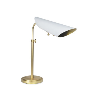 Regina Andrew Vest Table Lamp (White and Natural Brass) (5533|13-1682WTNB)