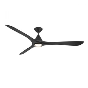 CARVE CEILING FAN 72IN W LIGHT KIT (7200|FR-D2504-72L-MB)