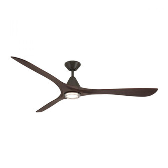 CARVE CEILING FAN 72IN W LIGHT KIT (7200|FR-D2504-72L-BZ/DW)