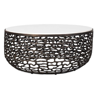 Uttermost Sabena White Marble Outdoor Coffee Table (85|50228)