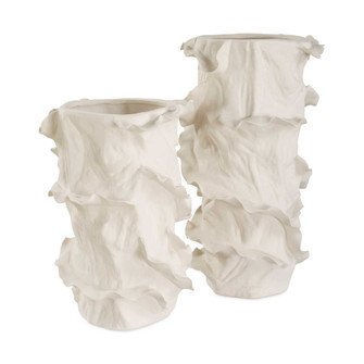 Uttermost Ripple Crest White Vases Set/2 (85|18268)