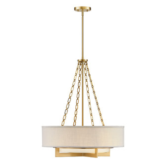 Brentwood 4-Light Pendant in Warm Brass (128|7-4999-4-322)