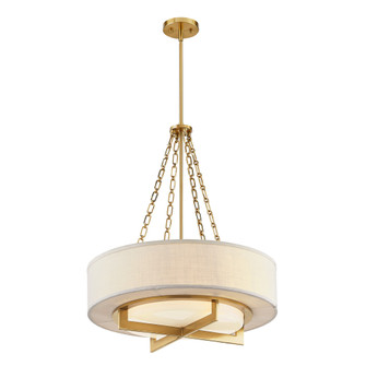 Brentwood 4-Light Pendant in Warm Brass (128|7-4999-4-322)