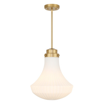 Bartlet 1-Light Pendant in Warm Brass (128|7-0108-1-322)