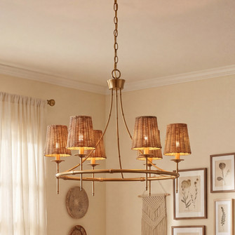 Ashbury 6-Light Chandelier in Warm Brass (128|1-3961-6-322)