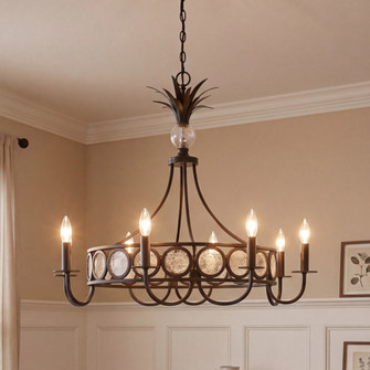 Hearst 8-Light Chandelier in Black Tourmaline (128|1-1205-8-188)