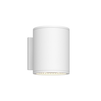 Nordic 6-in (5-in Dia.) White Dimmable Up and Down LED Exterior Cylinder Wall Sconce (461|EW265206-WH)