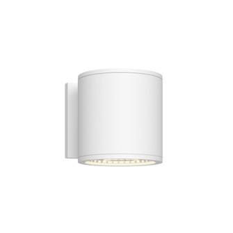Nordic 5-in (5-in Dia.) White Dimmable LED Exterior Cylinder Wall Sconce (461|EW265105-WH)