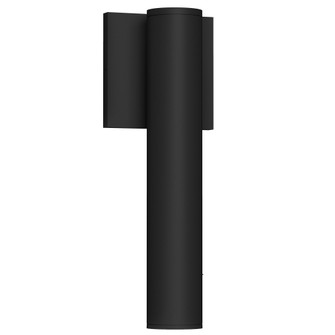 Lorna 12-in (2-in Dia.) 36 Degree Optic Black Dimmable LED Cylinder Wall Sconce (461|LD2-WS12W12-3036-BK-UNV-010)
