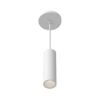 Lorna 8-in (2-in Dia.) 36 Degree Optic White Damp-Rated Dimmable LED Cylinder Pendant (461|LD2-PD08W10-3036-WH-UNV-010)