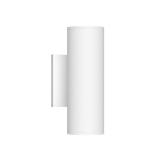 Lorna 9-in (3-in Dia.) 36 Degree Optic White Dimmable LED Cylinder Wall Sconce (Up and Down Light) (461|LD3-UD09W20-3036-WH-UNV-010)