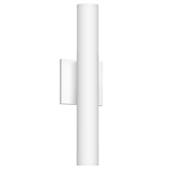 Lorna 16-in (2-in Dia.) 36 Degree Optic White LED Wall Sconce Up/Down Light (461|LD2-UD16W24-3036-WH-UNV-010)