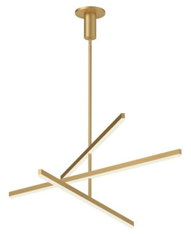 Vega 56-in Brushed Gold Dimmable LED Chandelier (461|CH10356-BG-UNV)