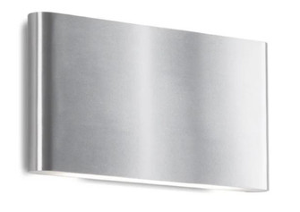 Slate 10-in Brushed Nickel LED All terior Wall (461|AT68010-BN-UNV)