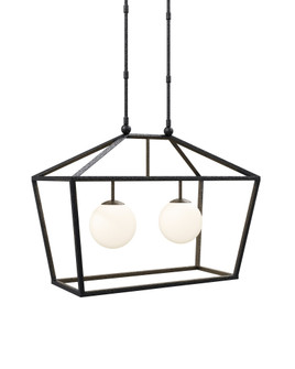 Denison Rectangular Black Outdoor Lantern (92|9500-0023)