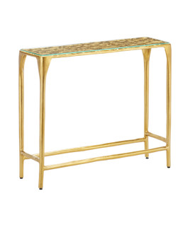 Honeycomb Gold Console Table (92|4000-0232)