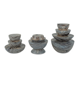 Marbleized Stacking Box Set of 3 (92|1200-1049)