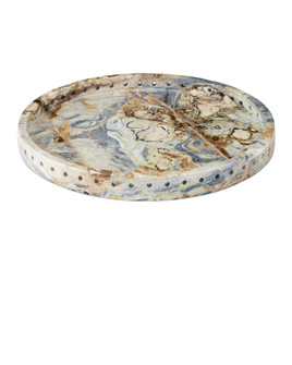 Freya Floral Jade Marble Tray (92|1200-1037)
