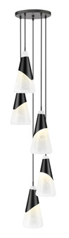 5 Light Chandelier (276|828P7-5R-MB)