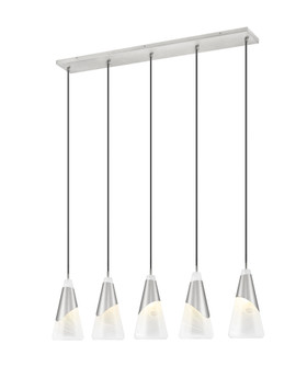 5 Light Linear Chandelier (276|828P7-5L-BN)